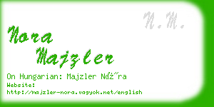 nora majzler business card